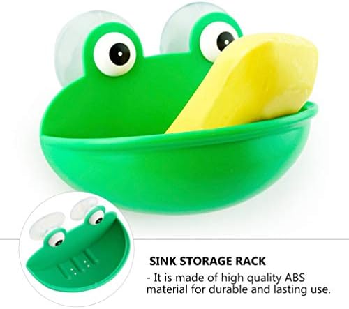 צלחת סבון מגש קאבילוק צורת צפרדע יצירתית מחזיק ניקוז אנטי-ספוג חוסך למקלחת אמבטיה אמבטיה כיור כיור קרמיקה מצוירת