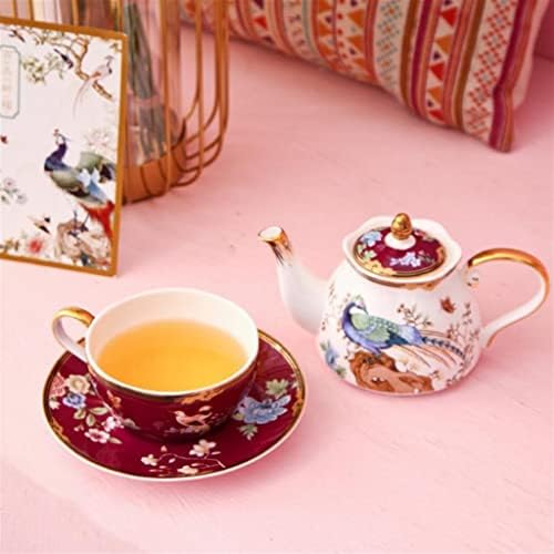 ערכת תה חרסינה יצירתית של fguikz, סט תה פרחים, סט כוס תה סיר אם, סיר תה פרח חרסינה עצם