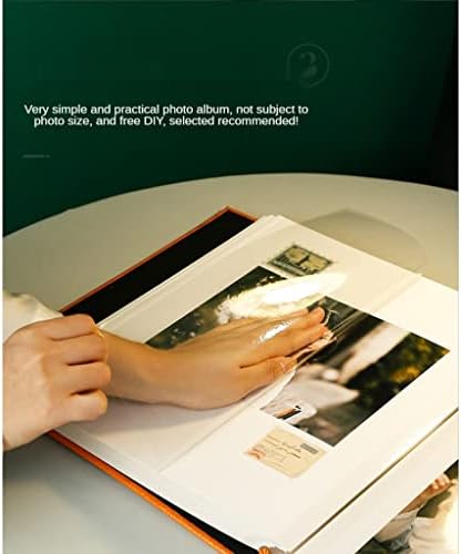 אלבום דבק עור DLVKHKL צילום 10x15 קיבולת גדולה בעבודת יד אלבום DIY אלבום ספרות יצירתי תצלום 500 תמונות
