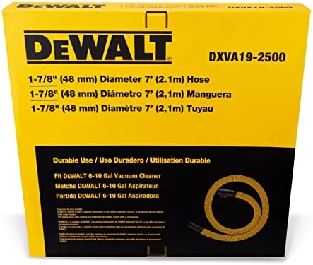 Dewalt dxva19-2500 אולטרה עמיד אבק אבק אבק אבק אביזרים אבק 1-7/8 , צהוב
