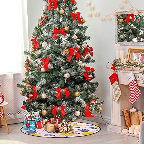 אננס עץ חג המולד מחצלת עץ אטום למים עמדת מגש שטיח מחצלת מתחת לאביזר עץ חג המולד לקישוט חג המולד אספקת