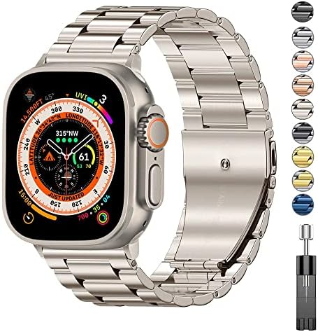 Ankang for Apple Watch Ultra 49 ממ להקה עסקית נירוסטה לסדרה IWatch סדרה 8 7 41 ממ 45 ממ עבור Apple Watch