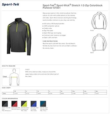 Sport-Tek Sport Sport Wick Strets 1/2 Zip Colorblock