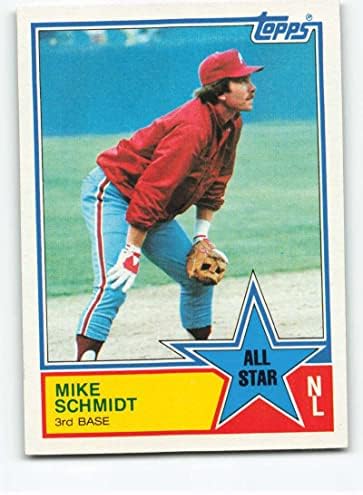 1983 Topps 399 מייק שמידט בתור אקס/נ.מ. פילדלפיה פיליס כרטיס מסחר בייסבול MLB