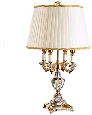ZHYH קלאסי קלאסי מנורת שולחן קריסטל תאורה תאורת חדר שינה מנורת מיטה אופנה מנורת שולחן קריסטל