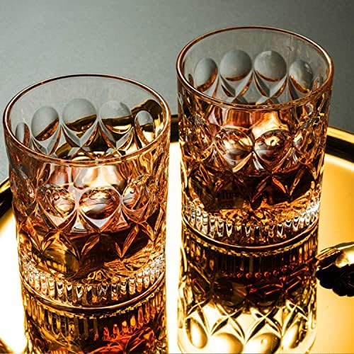 כוסות ויסקי קתילדי זכוכית מפוסלת כוסות מיושנות כוסות ויסקי זכוכית מיושנת