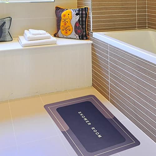 שטיחי אמבטיה עודפים סטים 2 חלקים, שטיח אמבטיה אדמה דיאטומית רחיץ ללא החלקה, שטיחי אמבטיה עמידים