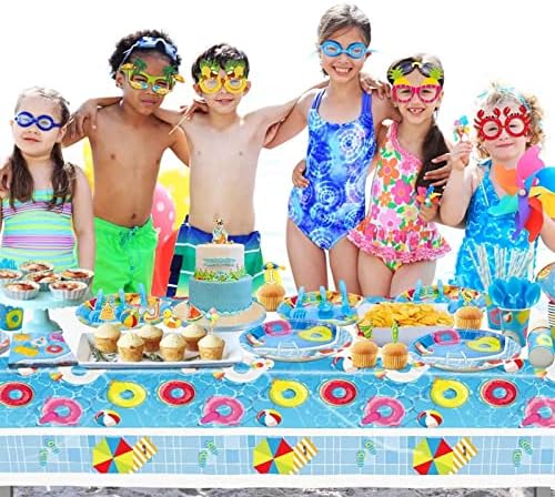 Kavoc 24 חבילה Luau משקפי שמש מסיבה טרופית נייר משקפי שמש הוואי משקפיים מצחיקים צילום אבזרים לילדים מבוגרים