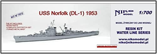 1/700 ארהב חיל הים משחתת נורפולק דל - 1 1953 שרף ערכת