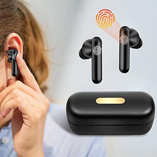 Yrmaups אוזניות אלחוטיות, Bluetooth 5.0 אוזניות אוזניות אלחוטיות מבטלות רעש באוזניות אוזניים