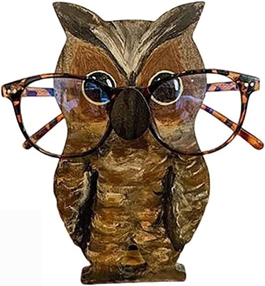 גילוף מעץ בעבודת יד משקפי ראייה מחזיק משקפי שמש משקפי שמש מדף מתנה שולחן כתיבה משרדי ביתי מתנה