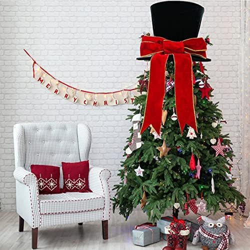קישוטים למסיבה לבנות יום הולדת 8 עץ חג המולד כובע טופר לקישוטים לעץ חג המולד דגל עיצוב שולחן חג המולד