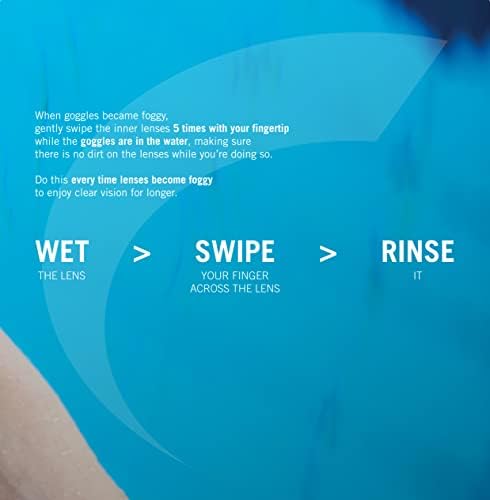 ארנה יוניסקס קוברה אולטרה החלקה משקפי שחייה לשחייה לגברים ונשים טכנולוגיית אנטי ערפל רצועה כפולה,