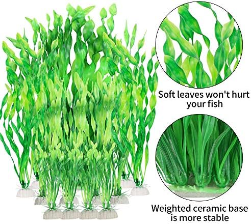 מלאכותי אקווריום צמחים, 13 חבילה פלסטיק אצות מים צמחים עבור טנקי דגים