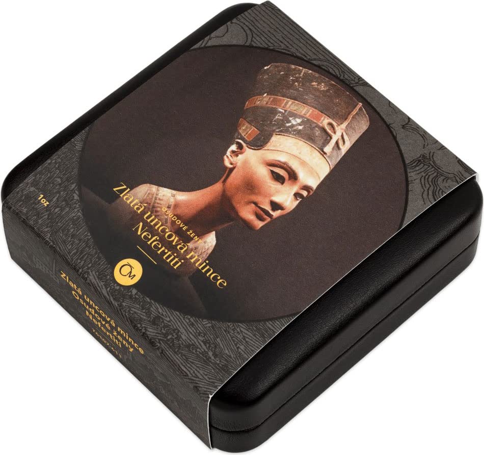 2022 דה מודרני PowerCoin Powercoin Nefertiti Femme Fatale 1 Oz מטבע זהב 50 $ niue 2022 הוכחה