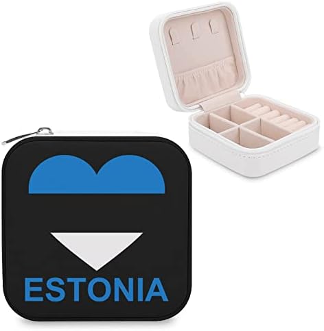 אהבה אסטוניה מארגן תיבת תכשיטים תצוגה אחסון אחסון מחזיק מתנה לנשים טבעות שרשרת עגילי נערות נסיעות מדי יום