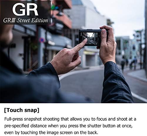 Ricoh GR III מהדורת רחוב מתכתי אפור APS-C מצלמה דיגיטלית בגודל עם עדשת חיישן CMOS GR גדולה שמשיגה רזולוציה