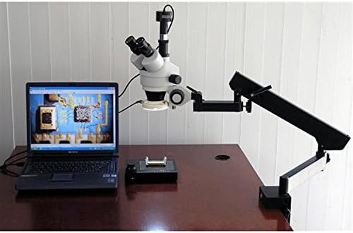 אמסקופ 100 שולחן גלישה-שלב ידני למיקרוסקופים, שחור