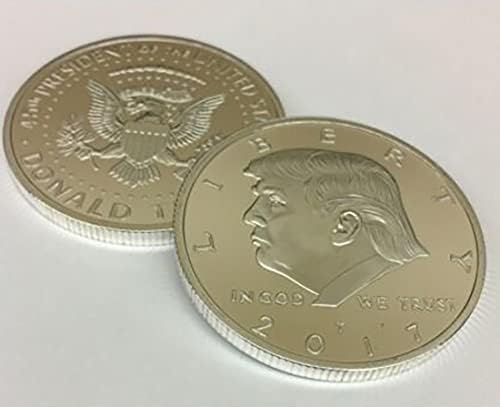 הנשיא לשנת 2017 דונלד טראמפ חניכת נשר נשר מטבע זיכרון 38 ממ. נשיא 45 של תעודת האותנטיות של ארצות