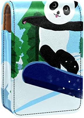 חמוד נייד איפור תיק קוסמטי פאוץ, שפתון מחזיק איפור ארגונית, קריקטורה בעלי החיים פנדה סקי