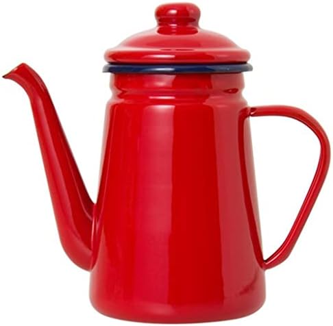 קוטדיק אדום 1.1L אמייל סיר קפה קומקום קומקום קומקום למטבח סלון אחר הצהריים מכשירי תה אחר הצהריים