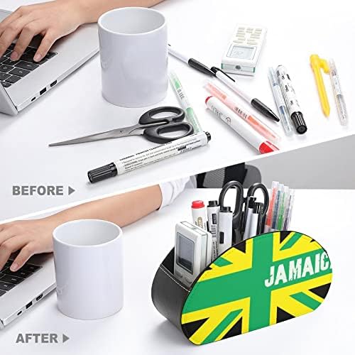 ג'מייקה ג'מייקנית דגל הממלכה העור טלוויזיה מחזיקי שליטה רחוקים של שליטה משרדים מארגן שולחן עבודה