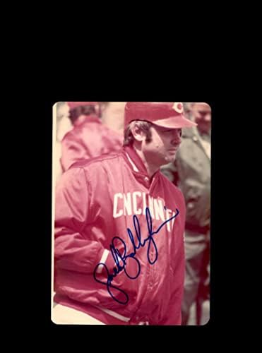 ג'ק בילינגהם חתם על מקורי משנות השבעים 4x5 Snaphot צילום סינסינטי אדומים בקאבס ריגלי