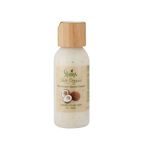 שלישיית Shira Shir -Organic לעור רגיל עד יבש - ניקוי שיבולת שועל קוקוס, טונר רימון וקרם לחות משמש