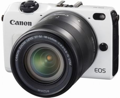 Canon EOS M2 Mark II 18.0 MP מצלמה דיגיטלית עם 18-55 ממ f/3.5-5.6 היא עדשת EF-M STM-גרסה בינלאומית
