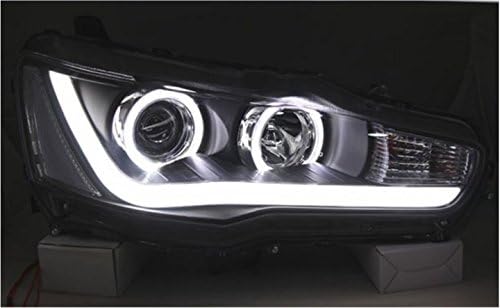 מנורת ראש לעיצוב רכב עבור פנסי לנסר הובילה פנס עיני מלאך קרן עדשה דו-קסנון הסתירה אביזרי רכב טמפרטורת צבע: