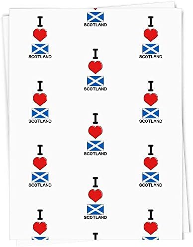 אזידה א1' אני אוהב את סקוטלנד ' אריזת מתנה / גיליון נייר עטיפה