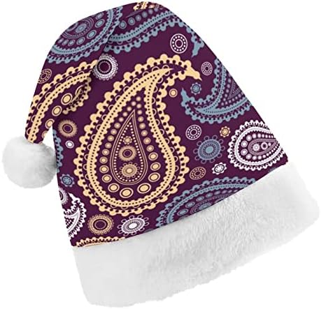 בציר פייזלי חג המולד כובע אישית סנטה כובע מצחיק חג המולד קישוטים
