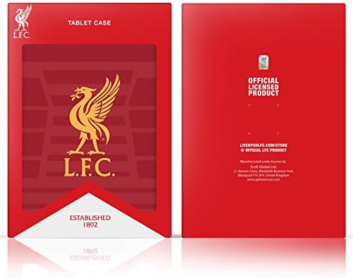 עיצובים של תיק ראש מורשה רשמית מועדון הכדורגל של ליברפול ביתי 2021/22 מארז ג'ל רך תואם ל- Apple iPad