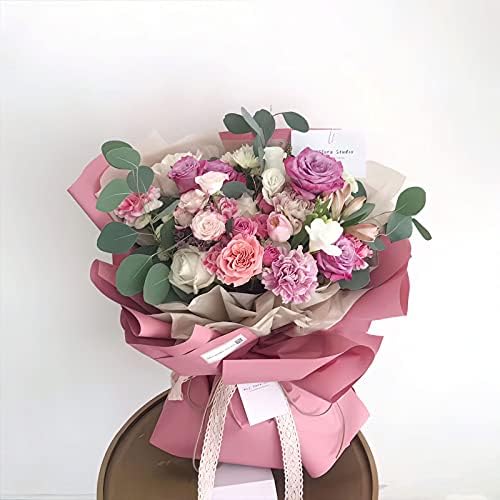 אריזת רטרו קוריאנית עמיד למים נייר עטיפת פרחים עטיפת מתנות חנות פרחים אספקת זר רול 23.6 אינץ ' על 32.8 רגל