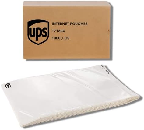 1000 חבילות שקיות תווית משלוח 6.5 איקס 10 - אריזת שרוולי מעטפה להחליק עם קליפה דביקה & מגבר; חותם - פלסטיק