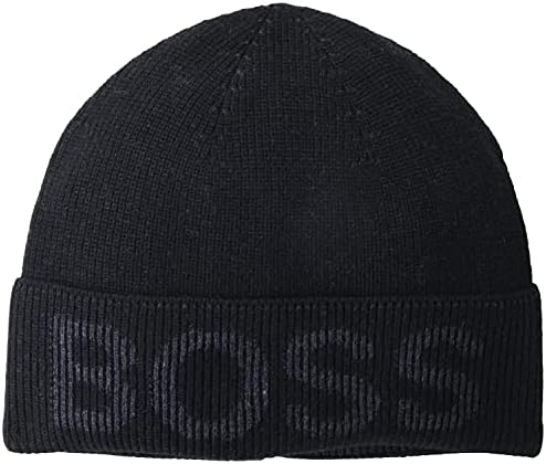 כובע תערובת כותנה של לוגו מודגש של גברים