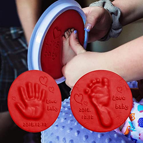 יד לטיפול לתינוקות, הדפסת כפות רגליים בוץ DIY טביעת יד טביעת רגל טביעת אצבע חימר רך, חימר רב
