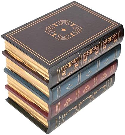 קופסאות אחסון מזויפות וינטג ', סגנון אירופאי בסגנון אירופאי ספרים מזויפים דקורטיביים ספרים מזויפים