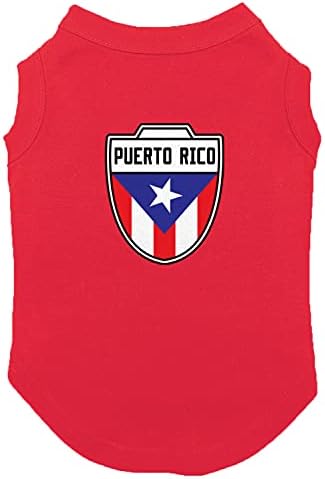 פורטו ריקו-המדינה כדורגל קרסט כלב חולצה