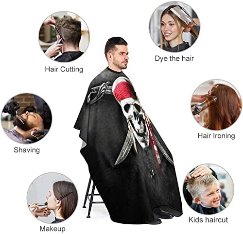 גולגולת גולגולת קייפ ברבר קייפ מקצועי חיתוך שיער מספרה מספרה קייפ אביזרי ברבר לגברים נשים