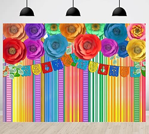 מקסיקני פיאסטה רקע יום הולדת פסטיבל מסיבת רקע צילום סינקו דה מאיו קרנבל צבעוני דגלי עוגת שולחן באנר