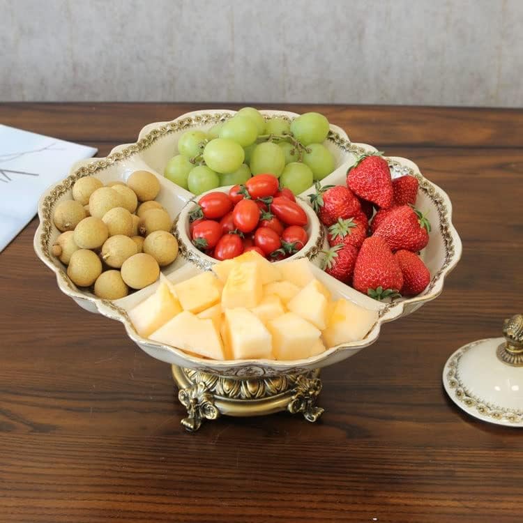 פייר אירופאי פירות צלחת מלון סלון קישוט מלאכת קרמיקה ממתקי אגוז פירות צלחת