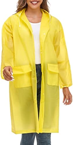 ג ' יינגר מעילי גשם לנשים גברים לשימוש חוזר נייד עמיד למים אווה ארוך גשם שכמיות עם ברדסים