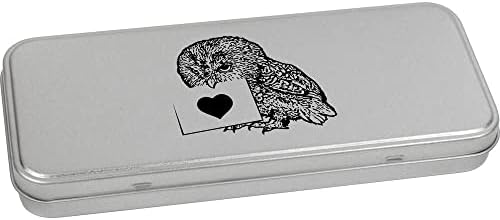 Azeeda 'Valentines Owl' מתכת צירים מתכת פח / קופסת אחסון
