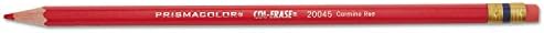 פריסמקולור 20045 עיפרון מחיקה עם מחק עופרת אדומה קרמין / חבית תריסר