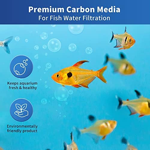 עצמי 40 מארז פחם פעיל פחמן לאקווריום דגי טנק פיטלר מדיה עם שקית אחסון, שקיות שקית חיסול ריח לנעלי רכב