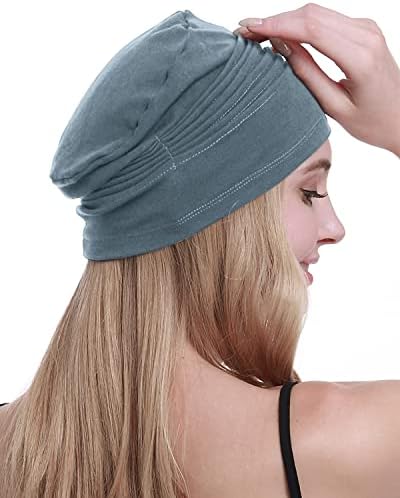 אוסביו כותנה הכימותרפיה כובעי כובעים רכים לנשים נשירת שיער-סרטן בימס טורבן אטום אריזה