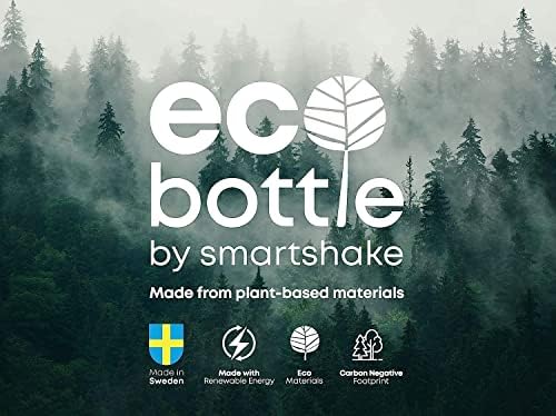Smartshake EcoBottle 650 בקבוק מים שחור - 22 גרם BPA BPA חינם ספורט אקו בקבוק מים, קל משקל אטום