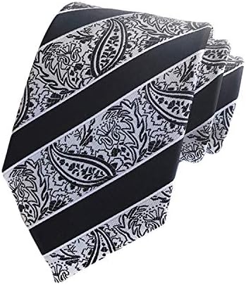 Andongnywell פוליאסטר ג'קארד עניבה עניבות רזות לגברים בנים עניבת עניבה קלאסית ארוג קשרי צוואר