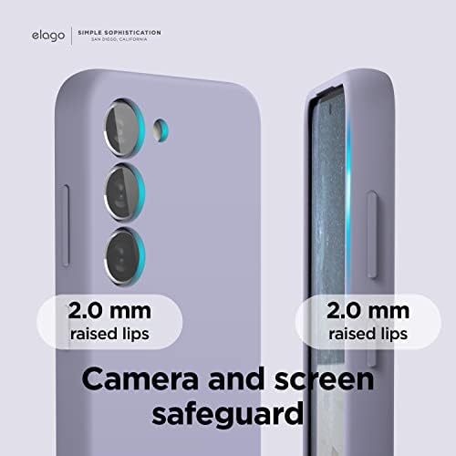 Elago תואם למארז Samsung Galaxy S23, מארז סיליקון נוזלי, כיסוי מגן בגוף מלא, אטום הלם, מארז טלפון דק